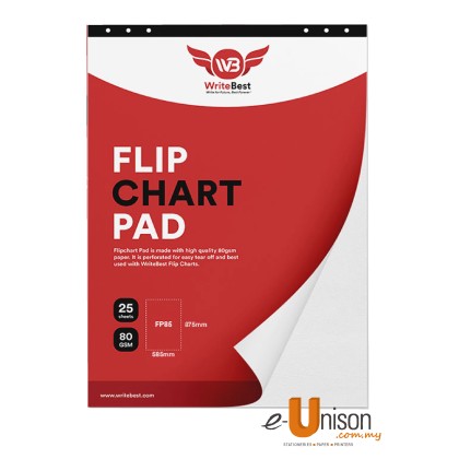 Writebest Flip Chart Pad 585mm x 875mm