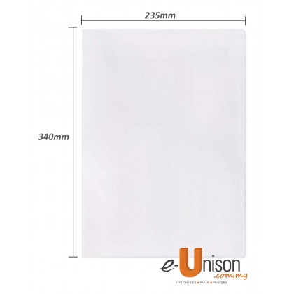 Transparent U Shape Folder F4
