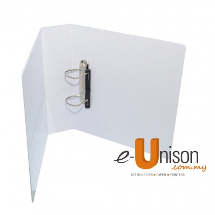 PVC 2D Ring File 65mm A4 White