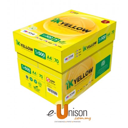 IK Yellow Multi Purpose Paper A4 70gsm 500's