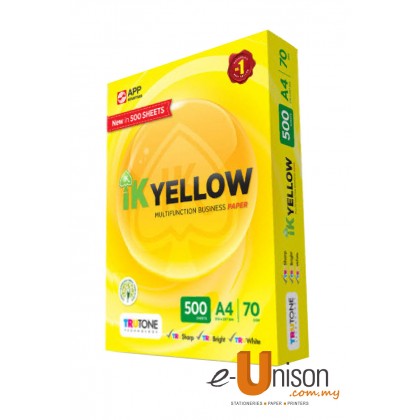 IK Yellow Multi Purpose Paper A4 70gsm 500's