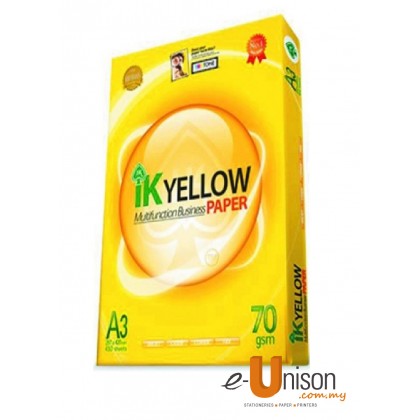 IK Yellow Multi Purpose Paper A3 70gsm 450's