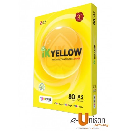 IK Yellow Multi Purpose Paper A3 80gsm 450's